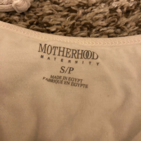 Motherhood Maternity White Tank Top - Picture 4 of 4
